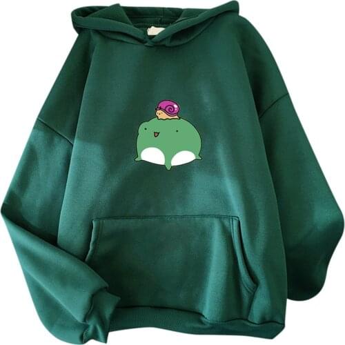 2021 Autumn Fashoin Thicken Hoodies Teen Girls Cute Cartoon Print Sweatshirts Harajuku Oversized Long Sleeve Pullover Толстовка