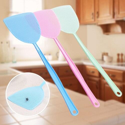5 Pcs Plastic Fly Swatter Manual Swat Pest Control Prevent Pest Mosquito Tool with Long Handle Anti Mosquito Pest Killer Tool