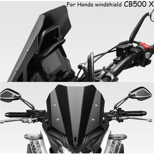 For HONDA CB 500X Metal windshield cb500x CB500 X 2019-2020 motorcycle accessories front windshield fairing