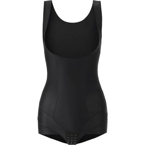 Women Corset Body Shaper Firm Black Slimming Bustier Waist Trainer Underwear High Waist Regain Hip Pants Bodysuits карсет