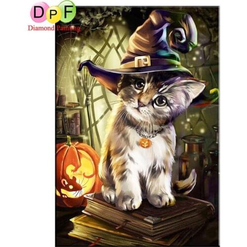 DPF Full /round drill Diamond Painting anamal cat Diy Diamond Embroidery Cross stitch wall Decoration Crafts