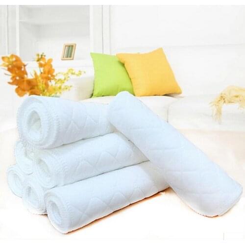 Breathable Leakguards Diapers 10 PCS Baby Diapers Bamboo Eco Cotton Disposable Diapers Nappy Baby Cloth Diaper