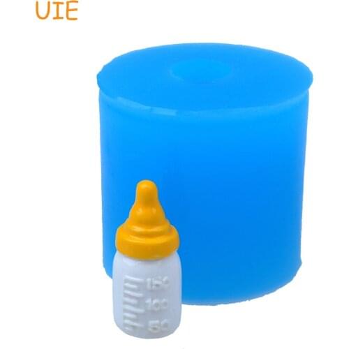 FYL374U 21.6mm Baby Bottle Silicone Mold - Feeding Bottle Flexible Mold Fondant, Chocolate, Resin Clay, Candy, Scrapbooking Mold