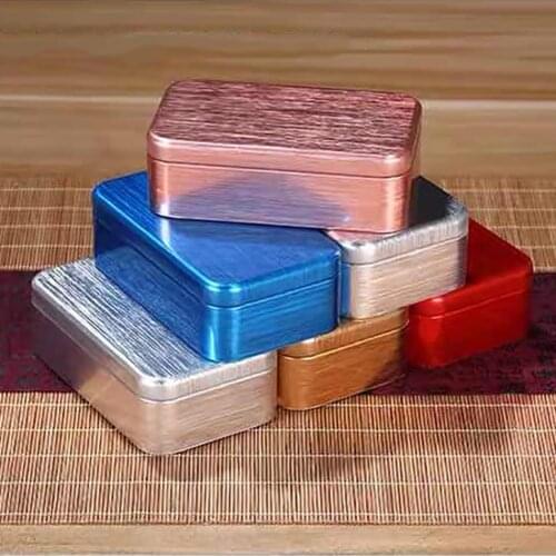 Star Packaging Hot Sales Rectangle Small Thin Condom Packaging Tin Case