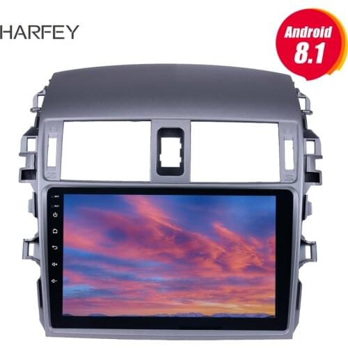 Harfey 9 inch 2din Android 8.1 Car Radio head unit WIFI Bluetooth Multimedia Player For 2007 2008-2010 Toyota OLD Corolla stereo