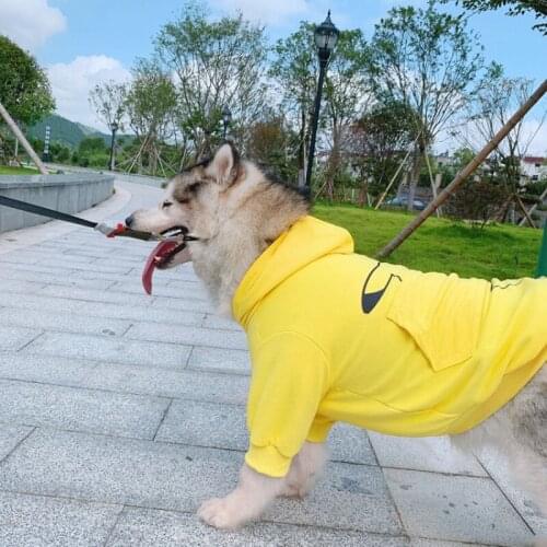 Cotton Dog Hoodie Spring Autumn Dog Clothes Cat Puppy Poodle Bichon Pug Corgi Samoyed Golden Retriever Clothing Big Dog Outfit