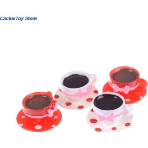 Kawaii Cup For Miniature Dollhouse Coffee Cup Kitchen Room Food Drink Home Tableware Decors