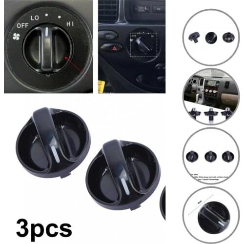 Compact 3Pcs High Quality Car Styling Heat Control Switch 55905-0C010 ABS Heat Control Knob Car Styling
