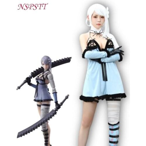NSPSTT Nier Kaine Cosplay Costume Game NieR Reincarnation Kaine Cosplay Costume Uniform Halloween Cosplay Outfit for Woman