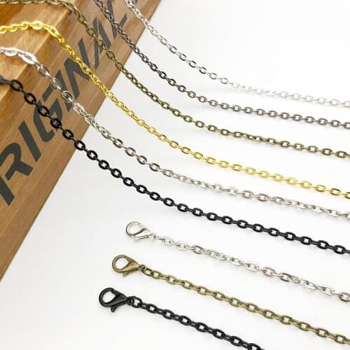 10pcs/Lot 3x4mm Metal Lobster Clasps Necklace Chains for DIY Jewelry Making Findings Supplies Cuban Link Wholesale