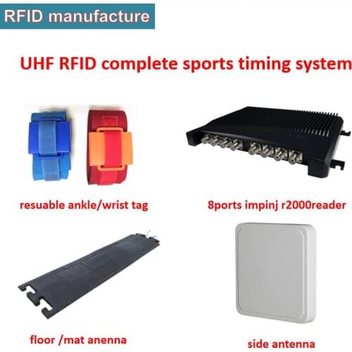 UHF RFID reusable wristband ankle tags long rang passive 902-928 MHZ work with uhf rfid timing floor antenna in Marathon race
