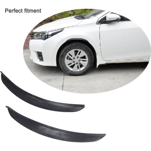 2PCS Soft Rubber Arch Wheel Eyelids Fender Flare Extension Protector Lip Anti-Scratch Soft Strip for BMW F30 for Audi For VW