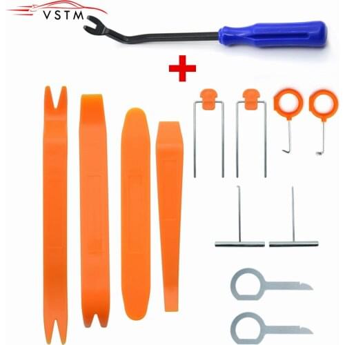 12pcs/7pcs/4pcs Car Audio Maintenance Kit Auto Trim Repair Panel Remover Pry Bar Car Dash Radio Door Trim Panel Clip Hand Tools