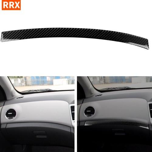Carbon Fiber dashboard Trim Sticker Center console Co-pilot table Cover Car styling For Chevrolet Cruze 2009-2015 Accessories