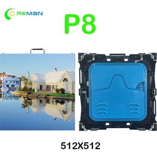 Pantalla led exterior p3 Led matrix p8mm led panel for slim rental commercial led display screen large screen video displays