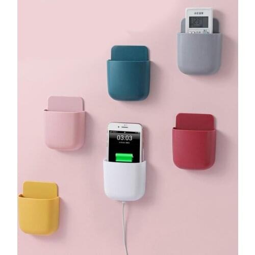 Wall Mounted Storage Box Remote Control Storage Organizer Case for Air Conditioner TV Mobile Phone Plug Holder Stand ASD88