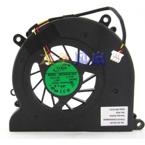 New Original Notebook CPU Cooler cooling Fan DC 5V 0.4A 3 line For DELL VOSTRO 1310 V1320 1320 1510 2510 ADDA AB7205HX-GC3