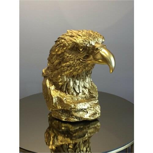 Eagle Bust Eagle Statue Home Office Decoration Handcraft Hawk Figurine Crafts Desktop Ornament Gifts