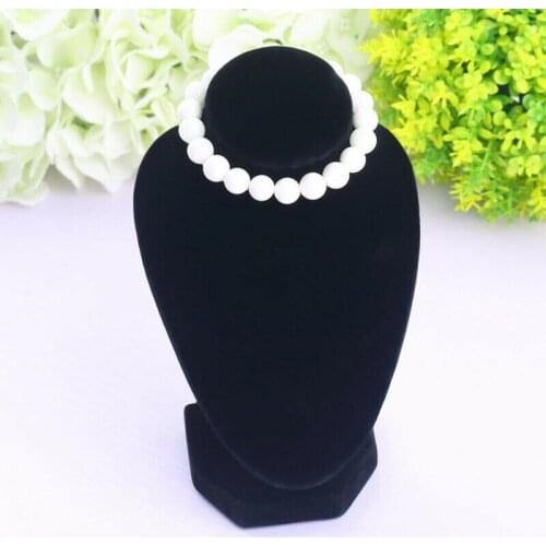 Necklace Jewelry Pendant Display Stand Holder Black Mannequin Show Decorate