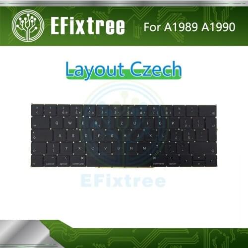 Full New Original A1989 A1990 Keyboard Czech CZ Layout For Macbook Pro 13'' 15'' Keyboard EMC 3124 EMC 3215 Mid 2018 Year