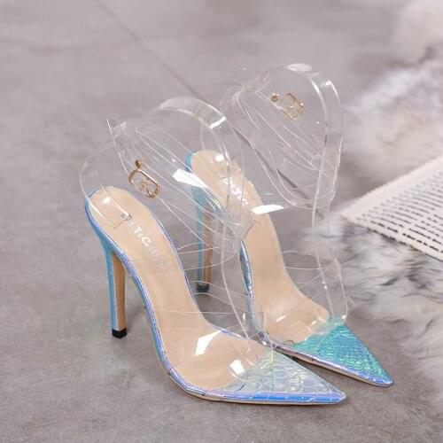 Light Up Glowing Shoes Woman Luminous Clear Sandals Women Platform Shoes Clear High Heel Transparent Stripper Wedding Shoess98