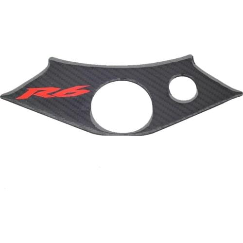 3D motorcycle carbon fiber model top three-clamp yoke box self-adhesive housing case for YAMAHA YZF600 R6 1998 1999 2000 2001 02