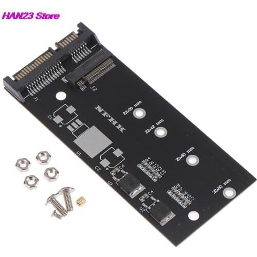 1set high efficiency M.2 NVME SSD Convert Adapter Card NVME/AHCI SSD Upgraded Kit for SATA revision I/II/III (1.5/3.0/6.0 Gbps)