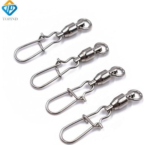 High strength saltwater Ball bearing swivel with nice snap 7