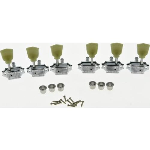 Wilkinson 3x3 Deluxe Vintage Tuners Tuning Keys Machine Head for LP Chrome