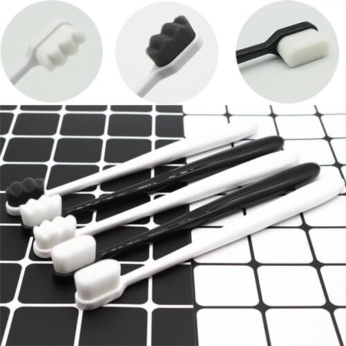 Million Fiber Toothbrush Ultra-fine Soft Hair Wave Nano Brush Eco Friendly Portable Travel Tooth Brush With Box Dental Oral Care