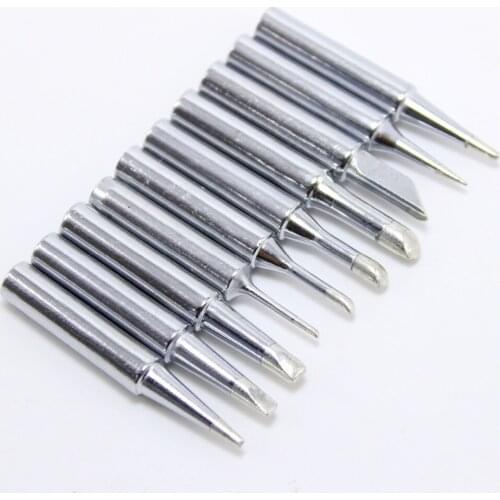 10pcs/lot Solder Iron Tip 900M-T For 936 SAIKE ATTEN GORDAK KADA YIHUA Soldering Rework Station Iron Tsui