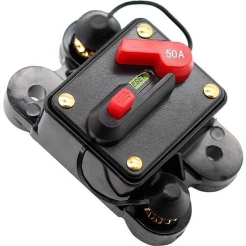 12V 24V DC Waterproof Circuit Breaker Reset Fuse Inverter Home Solar System 60A 80A 100A 150A 200A 250A 300A