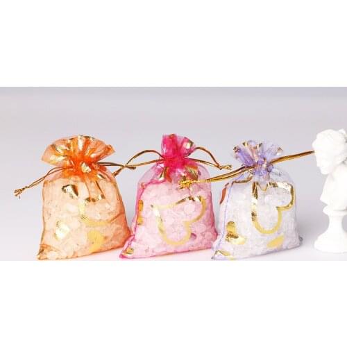 50pcs Christmas Gift Bag Wholesale Drawstring Organza Bags Colorful Jewelry Packaging Bags Wedding Gift Bags Jewelry Pouches