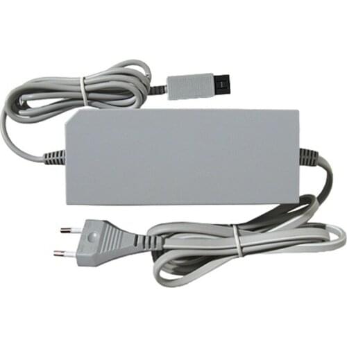 50pcs a lot Wholesale High Quality EU Plug Replacement WalCord for Wii AC Power Adapter Supply Cable