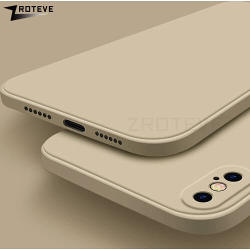 ZROTEVE Cover For iPhone X XR XS Max Case Luxury Coque For iPhone 8 7 6 S 6S Plus Liquid Silicone Cover For iPhone SE 2020 Cases