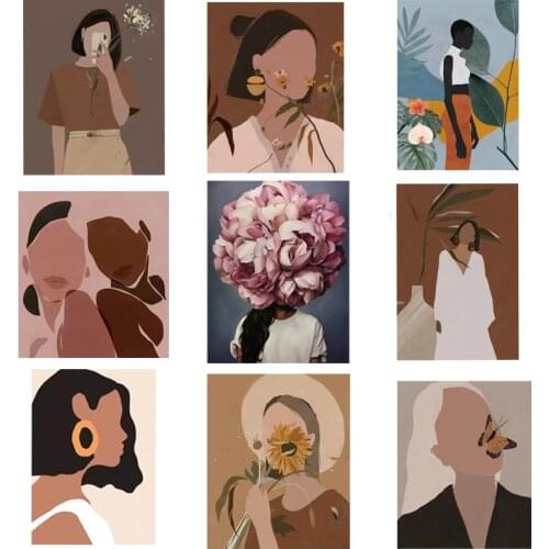 Art Girl Thermal Sticker On T-shirt DIY A-levels Iron On Transfer For Clothing Pretty Design On Woman Clothes Patches Decoration