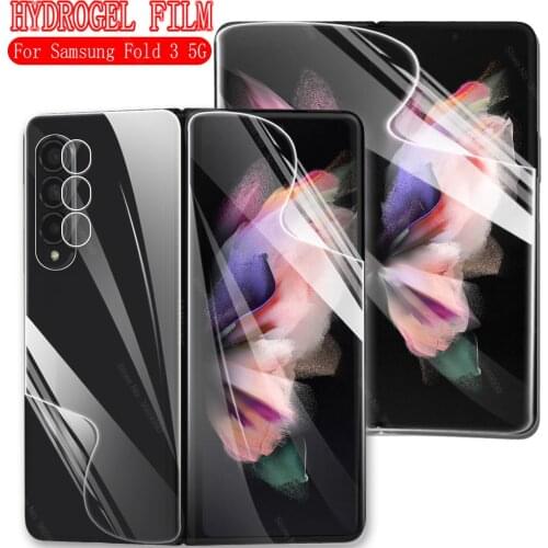 9999D Curved Full Cover Hydrogel Film for Samsung Galaxy Z Fold 3 zfold3 zfold 3 z fold3 7.6'' Screen Protector Transparent Film