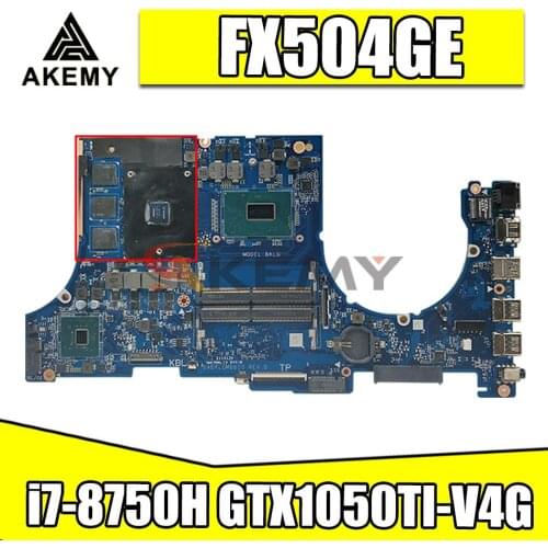 For ASUS TUF Gaming FX504GE FX504G FX80G laptop motherboard with i7-8750H CPU GTX1050TI-V4G FX504GE notebook mainboard test 100