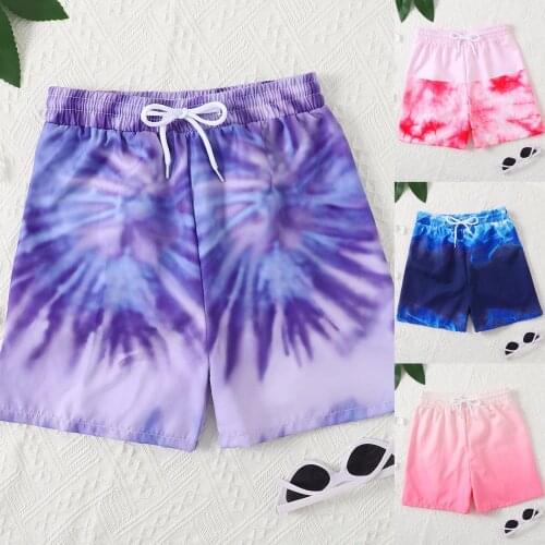 Fashion Tie Dye Printed Toddler Boys Beach Swimwear Shorts Baby Kids Children Bathing Trunks Swimsuit Summer Boys Trunks