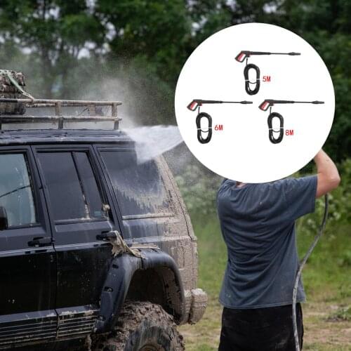 Pressure Washer Foam Wand Quick Release Nozzle Spray Gun with Hose for Bosch AQT Car Ground Floor Wall Cleaning Tool