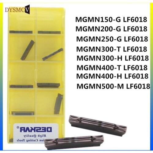 DESKAR MGMN200-G LF6018 300-T 300-H 400-T 400-H 500-M LF6018 CNC desk slotted lathe turning carbide insert for stainless steel