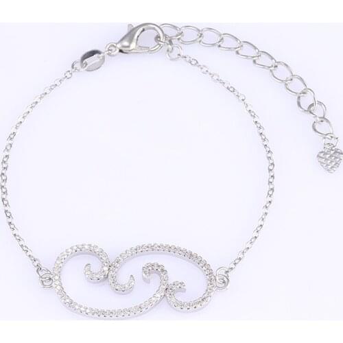 New Fashion Jewelry Vintage Zircon Geometric Bracelet Charms Diy Micro Pave Beads Handmade Friendship Bracelets Bijoux Pulseras