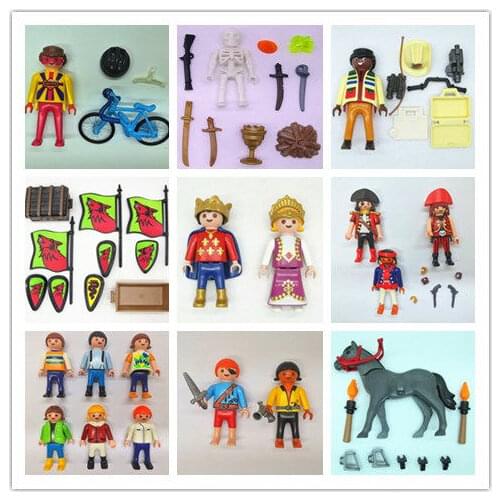 Playmobil Reporter pirate princess Trash Horse loose Figure