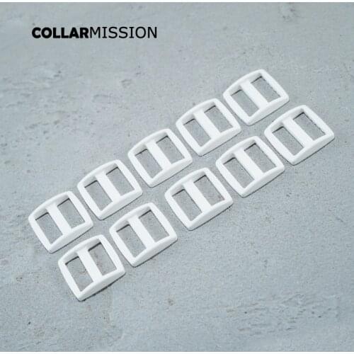 Webbing Straps plastic Slider Tri-Glid for DIY dog collar harness backpack strap 25mm white RZK25SJ03