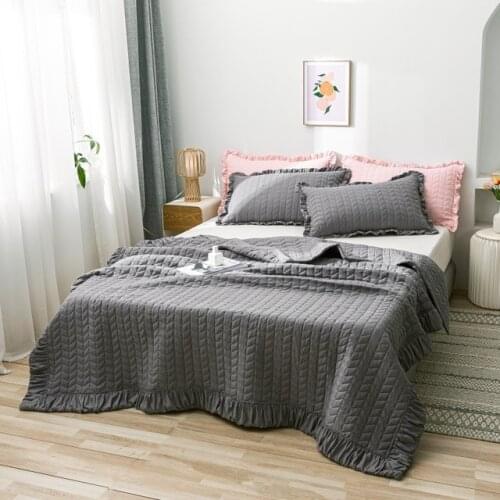 Drop shipping Summber Air-conditioning Quilt And Pillowcase Soft Breathable Throw Blanket Plaids Comforter Bed Cover Bedspread