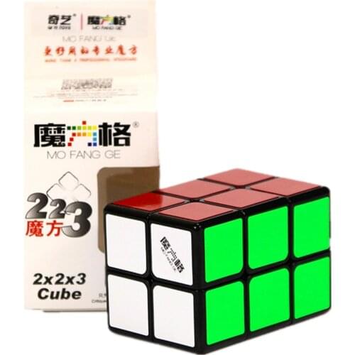 Qiyi 2x2x3 Magic Cube 2x2x3 Cube Black and White Color 223 Cube Puzzle Toys For Children Kids Gift Education Toy