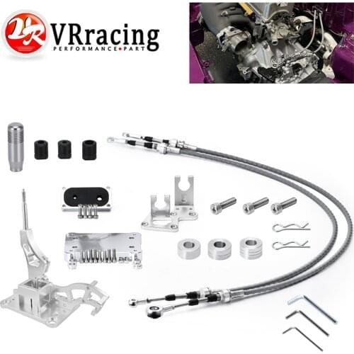 Shifter Box Shifter Cables Knob Trans Bracket Shifter Base Plate Firewall Cable Grommet Race-Spec Manual For RSX K-Swap K20 K24