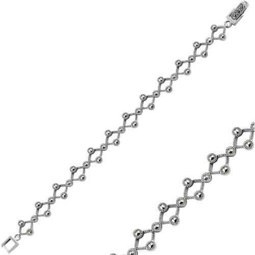 Silverlina Silver Marcasite Sterling Bracelet