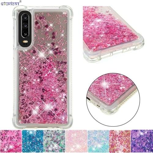 Bling Cover For Huawei P30 P 30 Cute Glitter Quicksand Case ELE-L09 ELE-L29 Soft Silicone Bumper Cases ELE L09 L29 Phone Fundas
