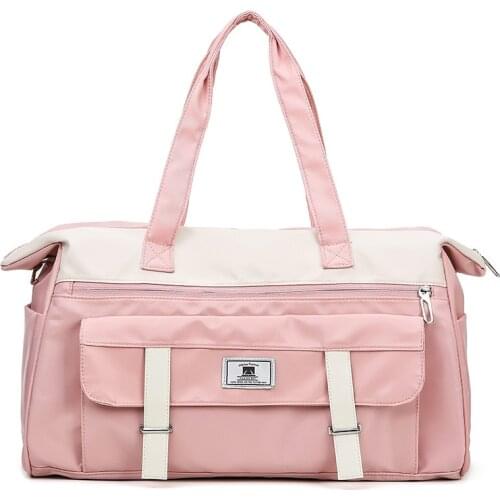 2020 Sports Gym Bags Women Pink Duffle Bag Weekend Travel Handbags Luggage Blosa Gym Accessories Men Wet Dry Combo Sac De Sport